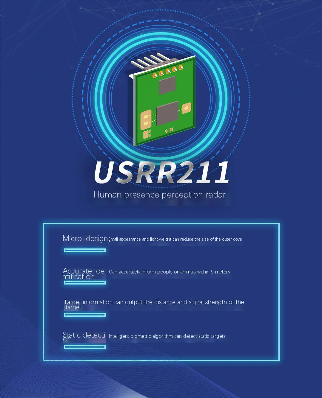 

USRR211 human presence radar