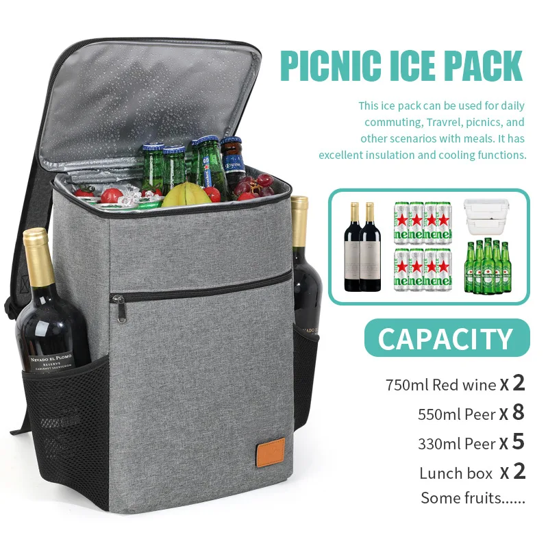 Extra Large Thermal Food Bag Cooler Bag Refrigerator Box Fresh Keeping Food Delivery Backpack Insulated Cool Bag