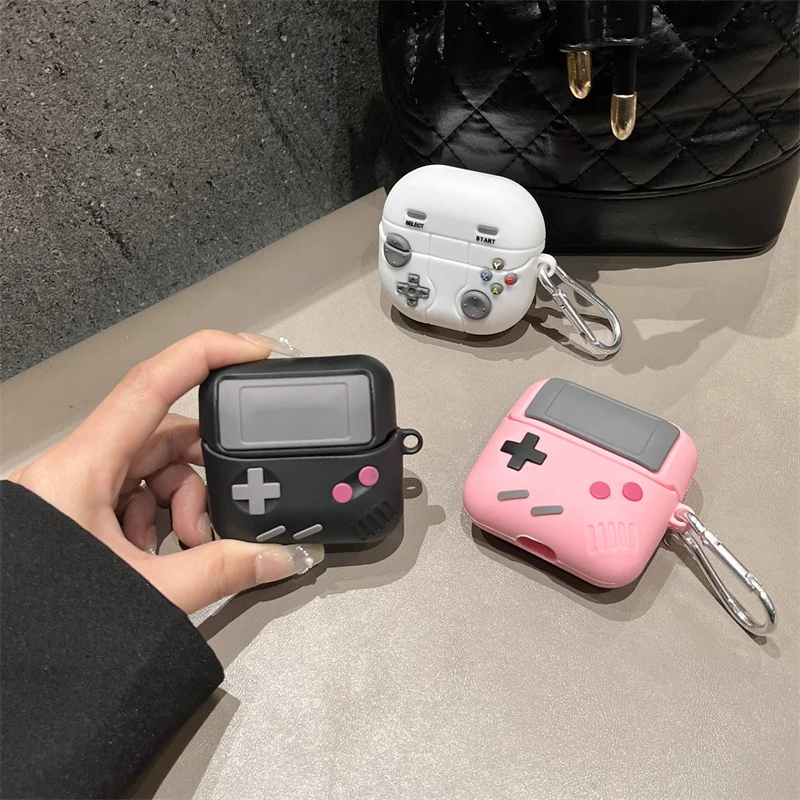 

Silicone Cartoon Earphone Cases Classic Game Style for Samsung Galaxy Buds 3 Pro Decor Protective Cover Funda Bag Box