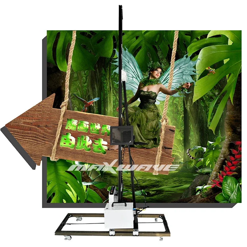 CMYK+W 4D 5D 6D Mini Backpack Portable Inkjet Machine For Home Decor Printer Wall Pen UV