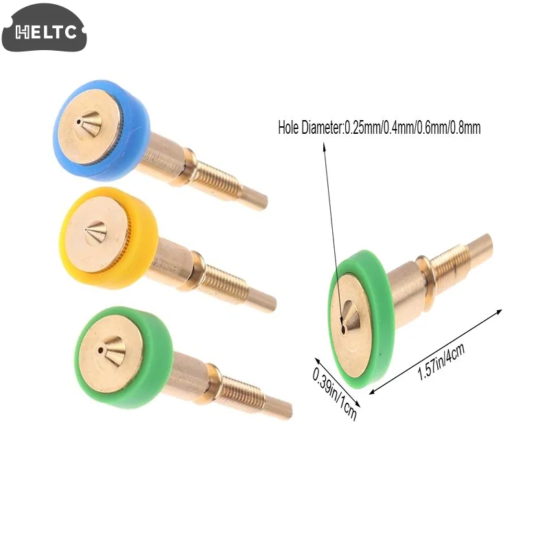 Boquillas todo en uno para impresora 3D, boquillas de latón y titanio para extrusora Hotend, 0,25/0,4/0,6/0,8MM, 1 ud.