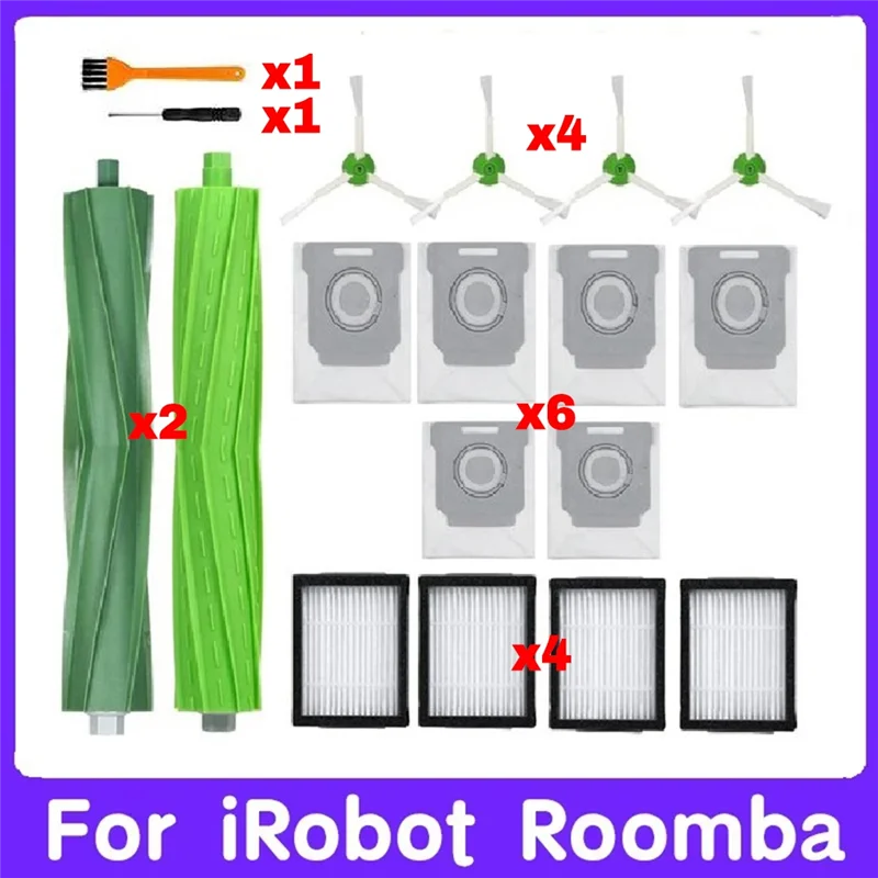 BAAM-для Irobot Roomba I7 I7 + I4 I3 I6 серии запасные части роликовая боковая щетка Hepa фильтр бумажный мешок робот-пылесос