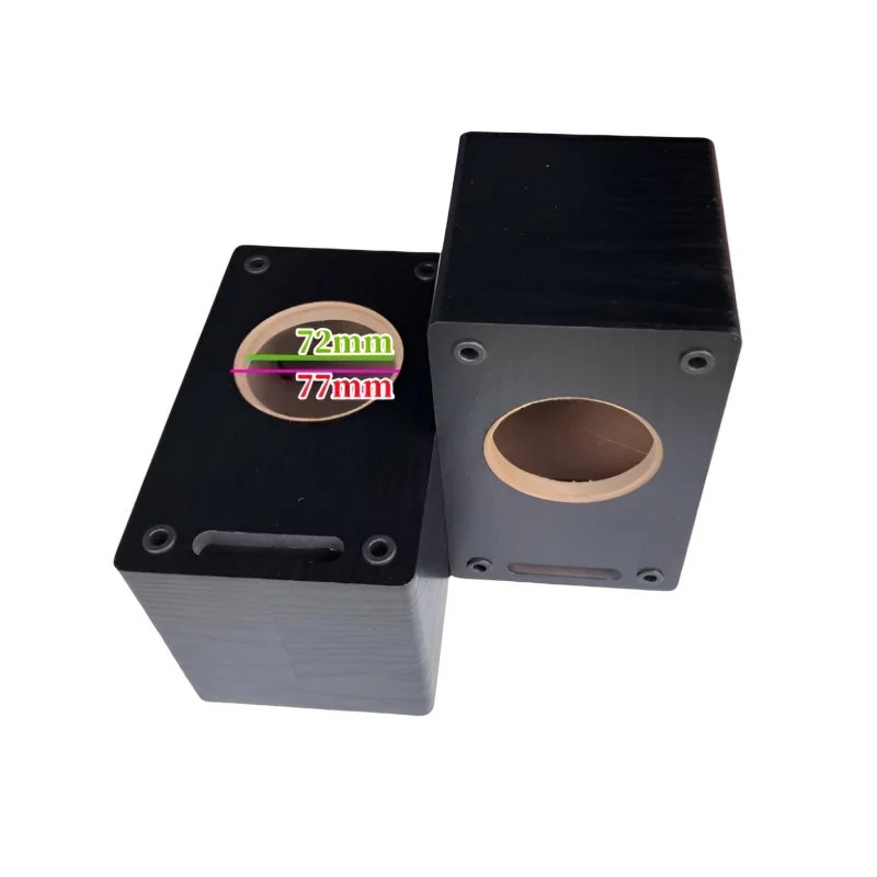3-Zoll 72/77 mm Labyrinth leere Lautsprecherbox, Subwoofer-Holzgehäuse, DIY passive Vollfrequenz-Soundbox, Lautsprecher leerer Box-Körper