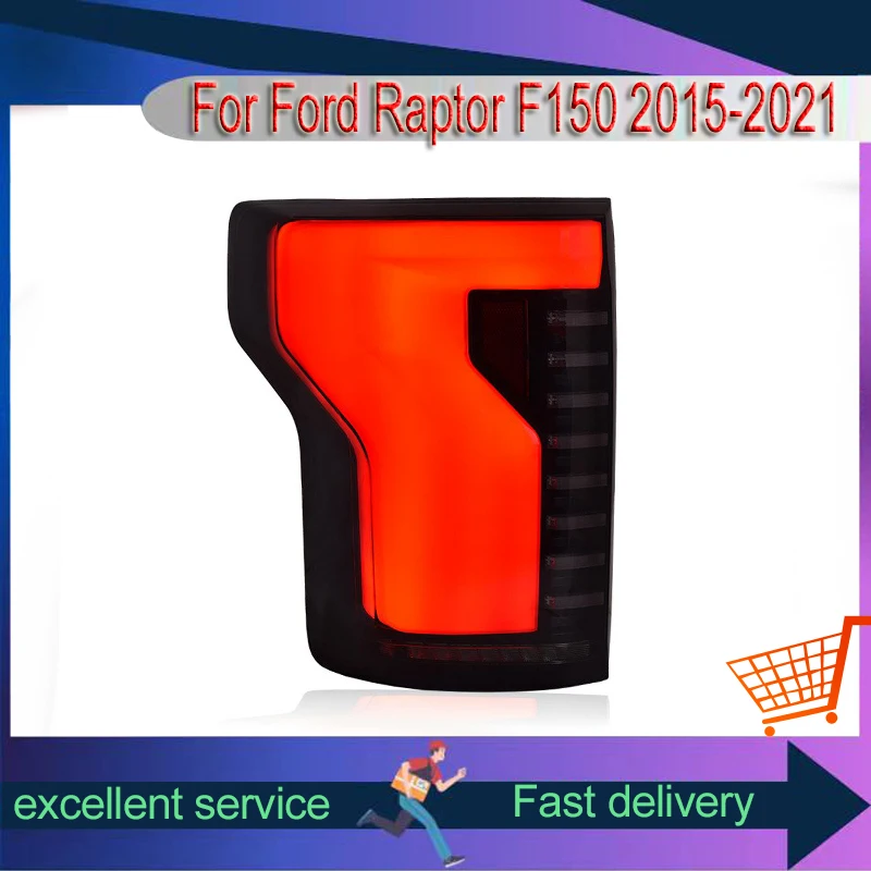 Car Stuff Styling For Ford Raptor F150 F-150 2015-2021 Rear Lamp DRL Taillight Turn Signal Highlight LED Bulbs Auto Accessories