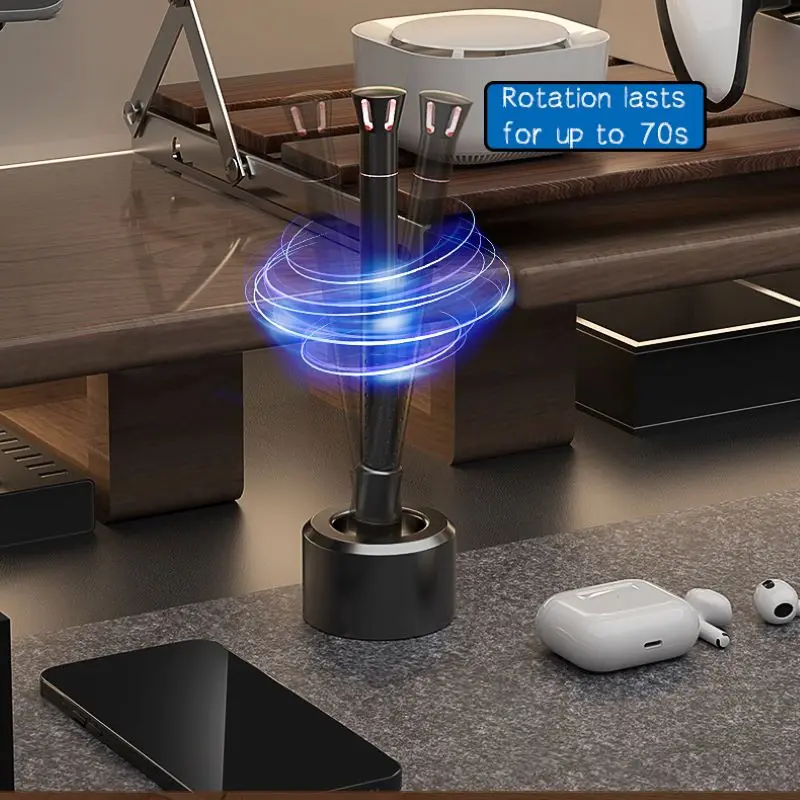 

Creative Aluminum Alloy Lighthouse Magnetic Levitation Standing Signature Pen Swing Freely Never Fall Daily Business Office Gift