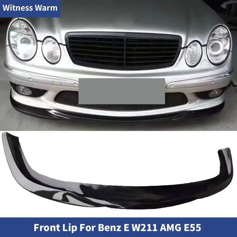 Pare-Choc Avant en Fibre de Carbone FRP pour Voiture, Kit de Carrosserie pour Mercedes Benz Classe E W211 E350 E550 E55 Jas, 2003-2006