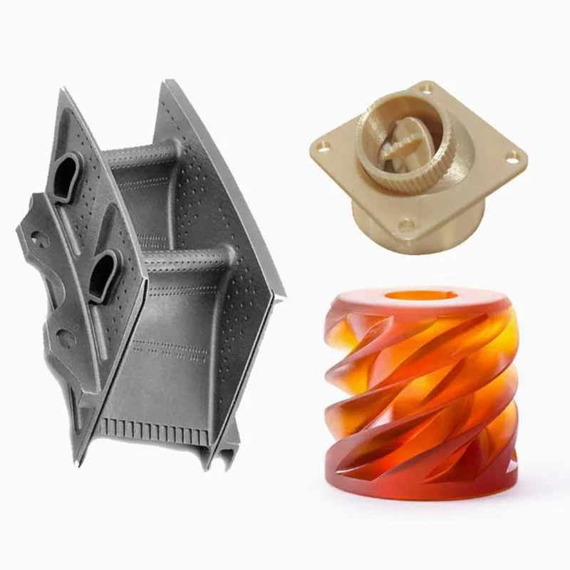 

3D Printing Metal Prototype Manufacturer SLM Service Diverse materials for 3D printed mechanical components.