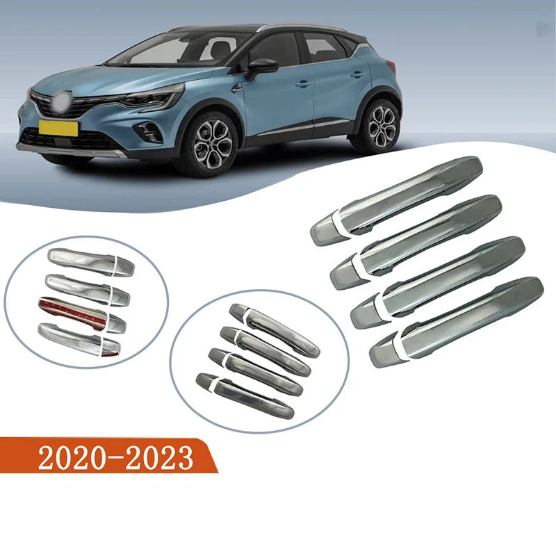 

For Renault Captur 2020-2023 ABS Chrome Door Handle Cover Protective Case Car-Styling Accessories