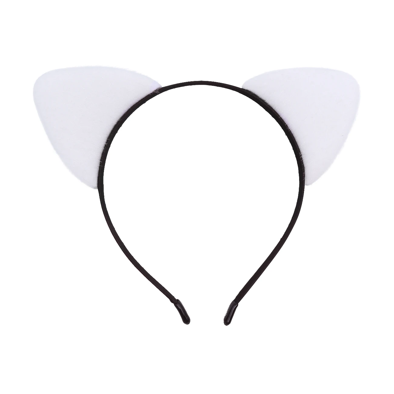 Flauschiges Katzenohren-Stirnband für Frauen, Schwarzes Kätzchenohren-Katzen-Accessoire für Halloween-Katzenfrau-Kostüm – Detail 26