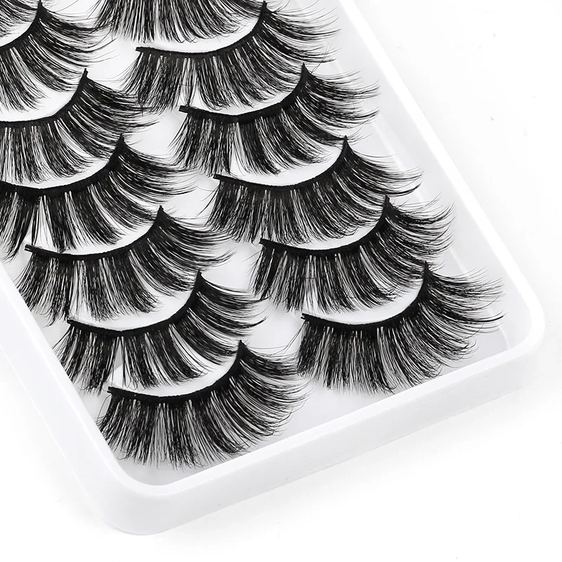 YSDO 3D Mink Lashes Thick Dramatic Fluffy Fake Eyelashes, 5/10Pairs