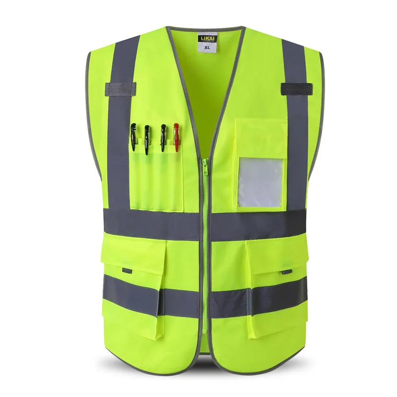 Reflective Safety Vest With Pockets Working Clothes Hi vis jacket