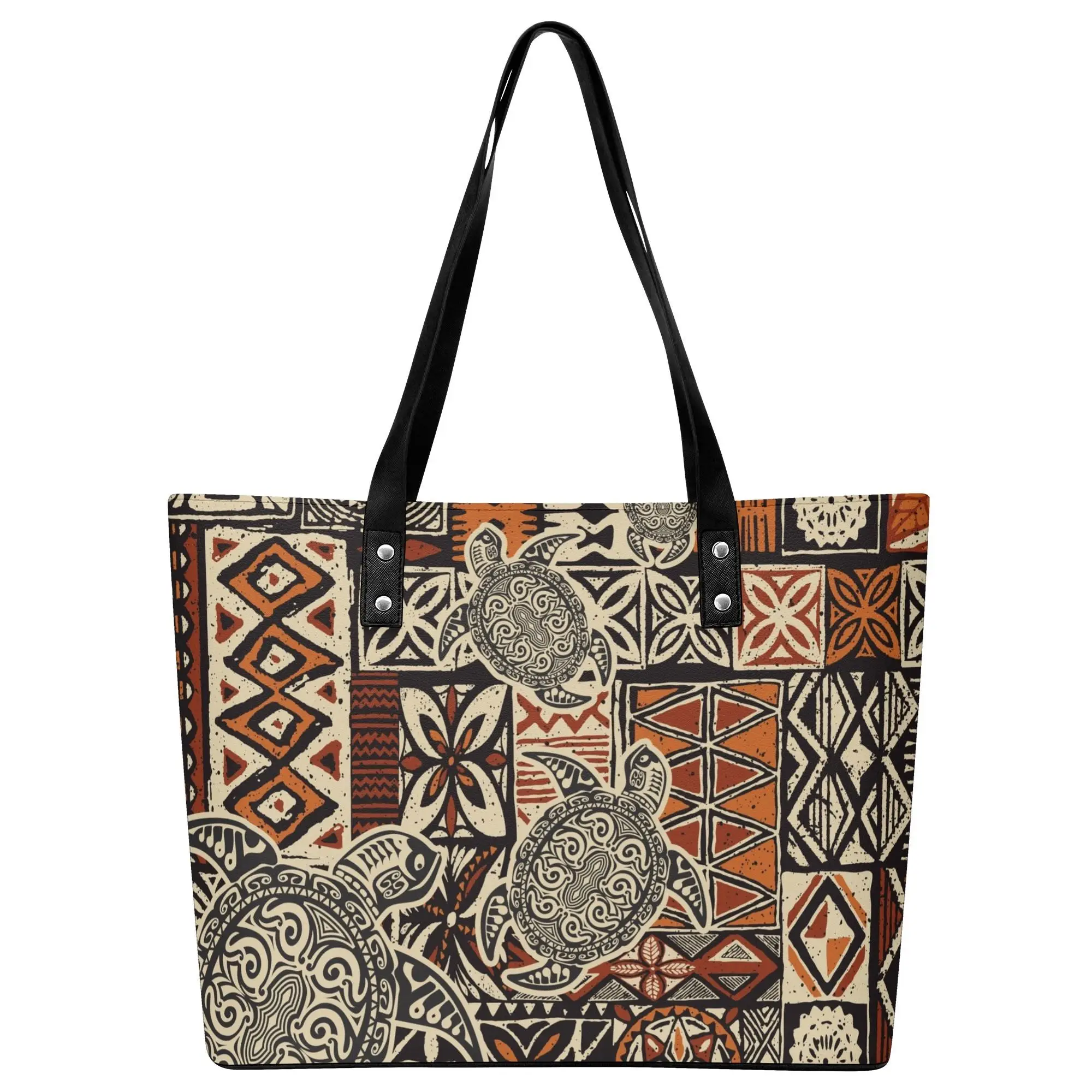 

Hawaiian Turtle Design Handbag Polynesian Women'S Shoulder Bag Fashion Large Capacity Travel Storage Bag Custom Women'S Bag
