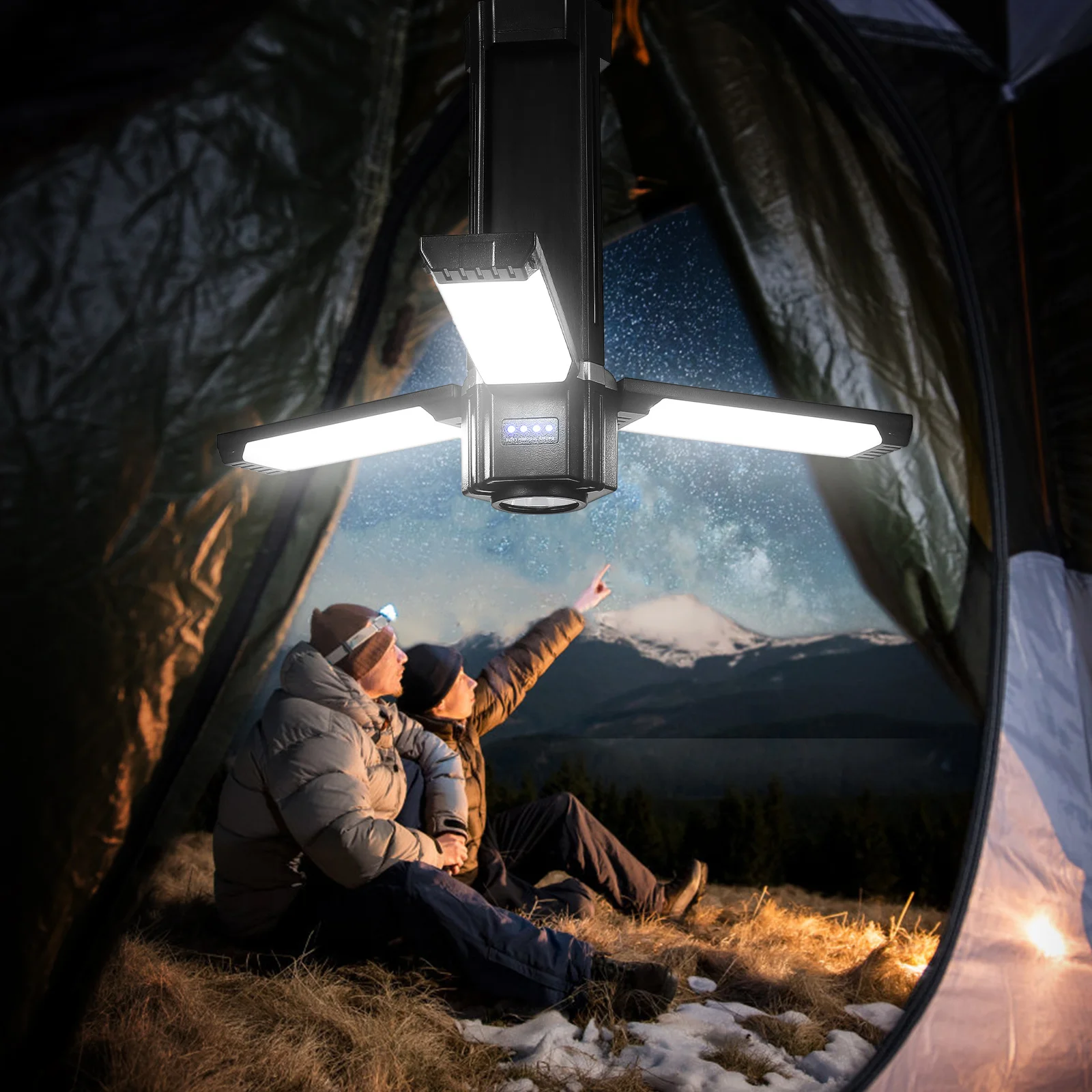 

Camping Lights Rechargeable Lamp Multifunction Outdoor Portable Lantern Abs Led Tent