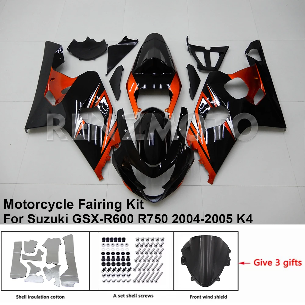 

S0604-103A For Suzuki GSX-R600 R750 04-05 K4 K5 Fairing Motorcycle Set Body Kit Decoration Plastic Guard Plate Accessories Shell