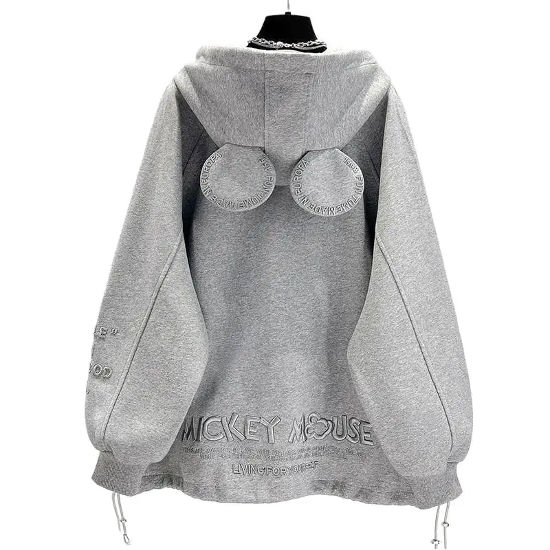 New Women clothes Top Fashion Autumn Cotton Loose O-neck Ins Casual Cartoon Sweatshirts  Embroidery Long Sleeve Hoodies