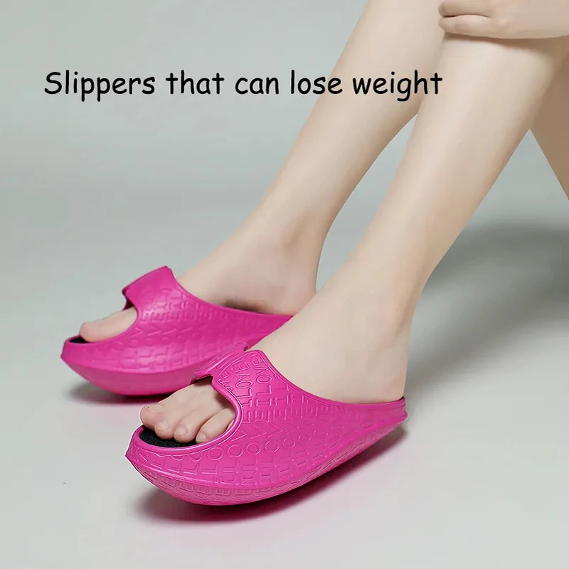 Woman Sandal Artifact Leg Slimming Toning Shoes Hips Shaping Fitness Stretching Weight Loss Thick Balance Slippers Female Slides