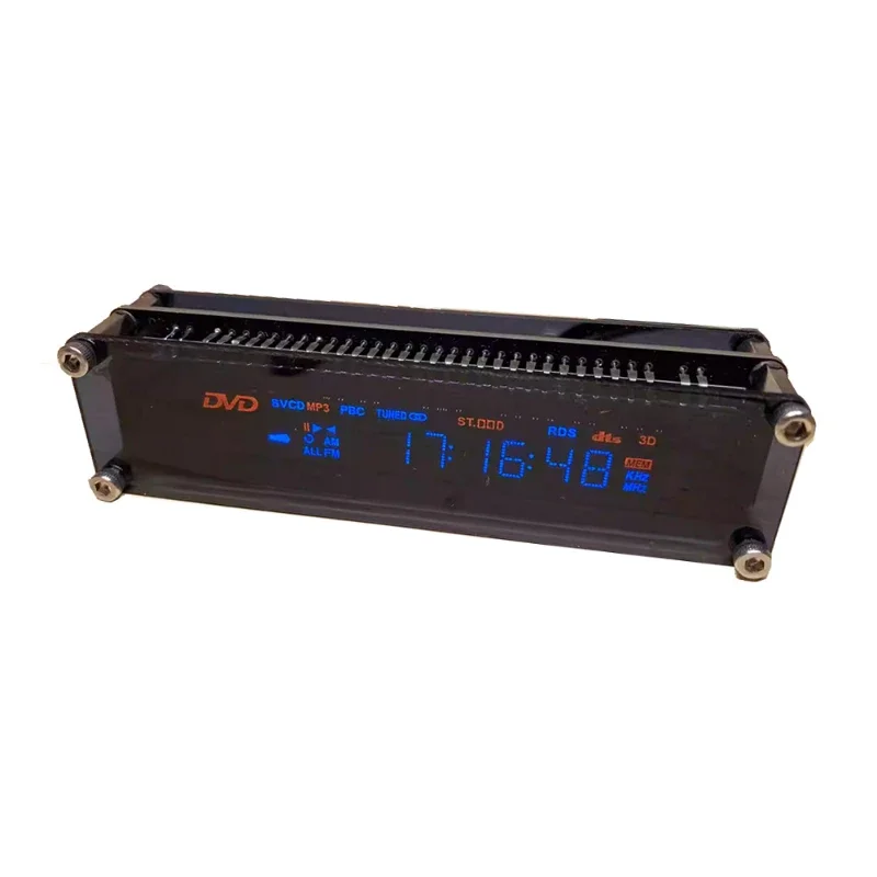 

VFD Clock Vacuum Screen Fluorescent Clock Luminous Clock Decoration Cyberpunk Desktop Decoration