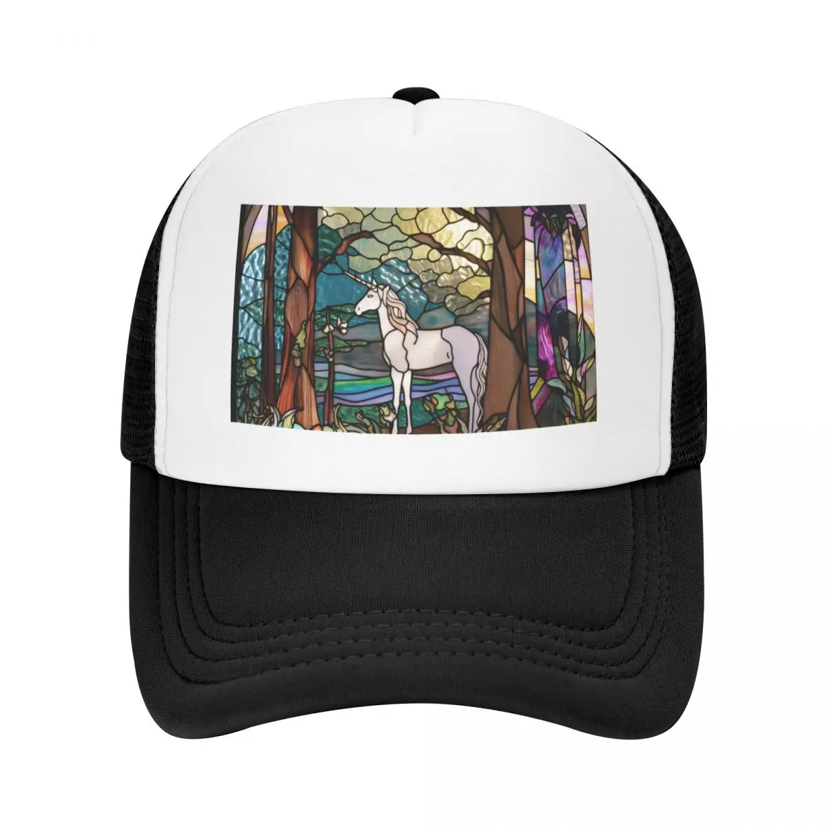 قبعة بيسبول يونيكورن من الزجاج الملون قبعات أنيمي عصرية للبيع البيسبول للرجال والنساء