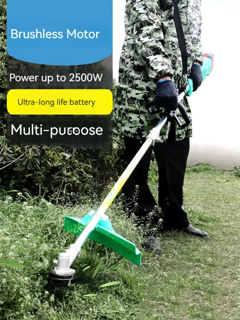 For Electric Lawn Mower 24V Cordless Grass Trimmer Electric Lawn Mower Rechargeable Battery Fast Charger Power Garden Tools