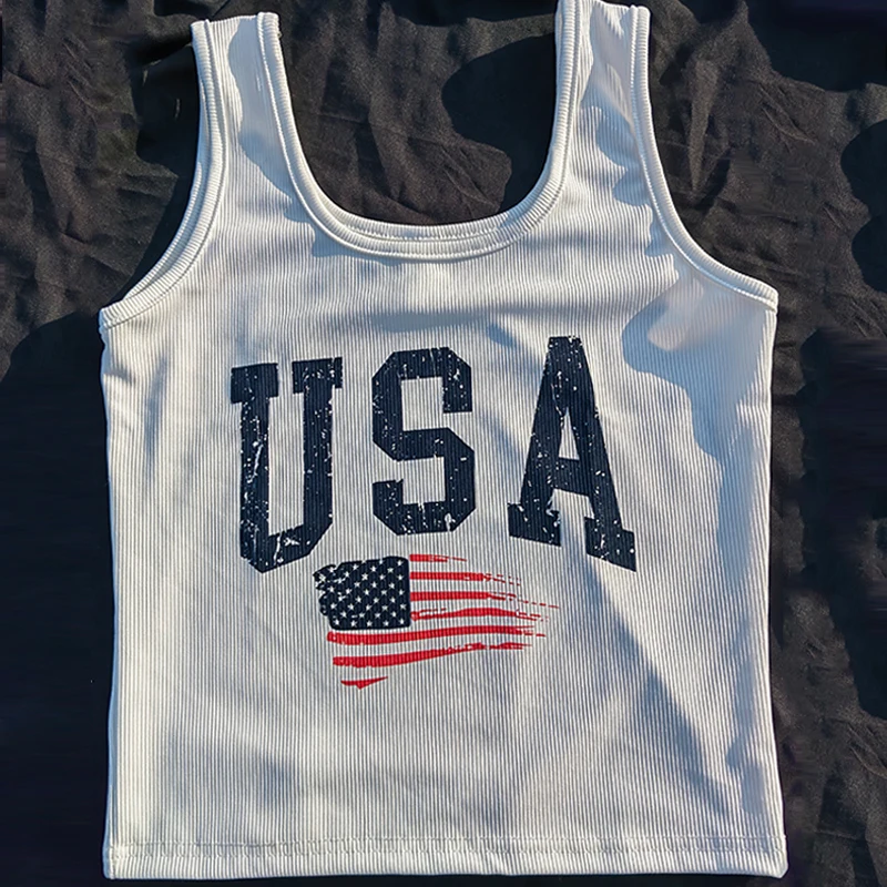 Y2K USA Feel Graphic Print Previous Y-Female Fairycore Crop Top, Girl Aesthetic T-Shirt, Slim Streetwear Clothes, Summer Clothes