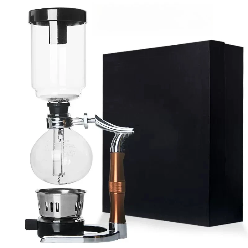 Siphon Coffee Pot Gift Set, Household Alcohol Lamp Siphon Coffee Maker Glass Kit