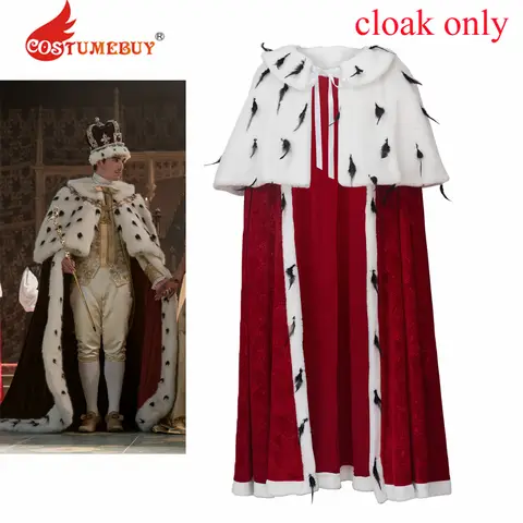 Queen Charlotte Cosplay King George Costume Cloak 18th Century Men King Prince Cloak Medieval Cape Halloween