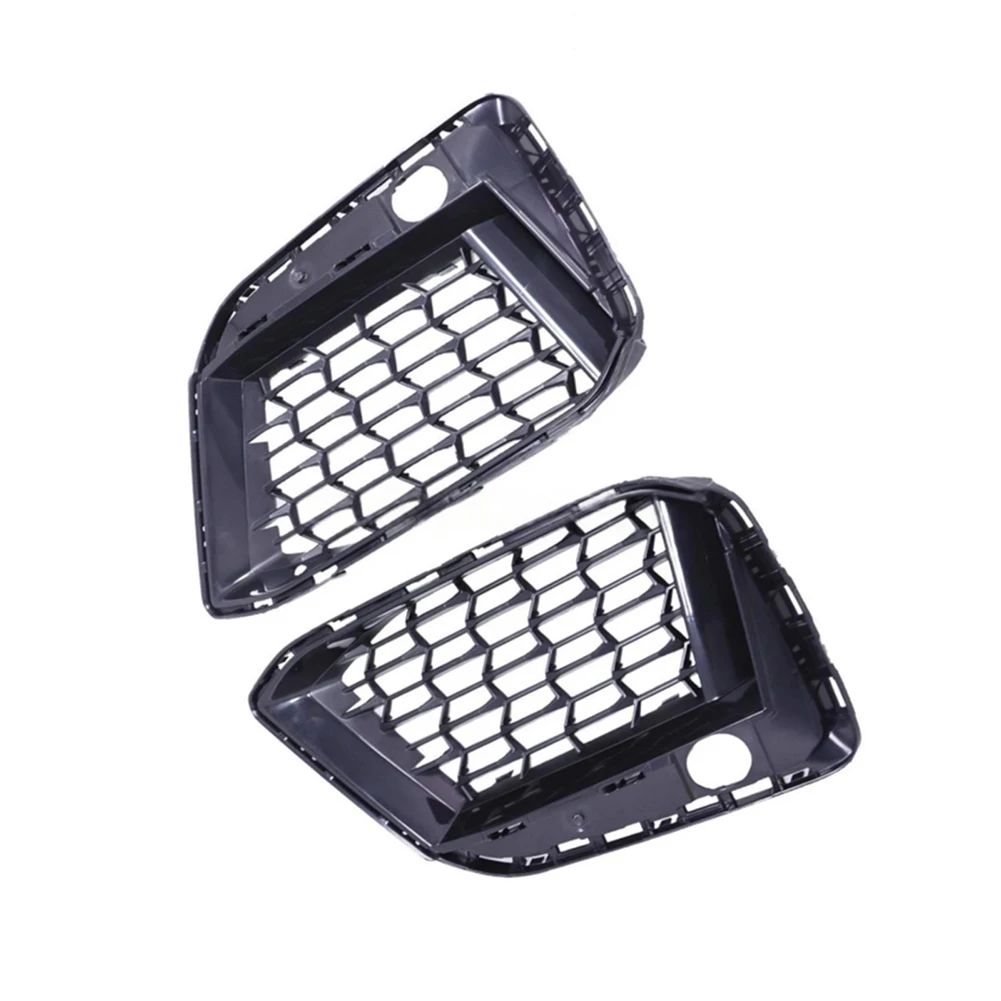

Bumper Trim Pair Black Front Lower Grille Easy Install Replacement Part OEM Compatible Exterior Bumper Upgrade