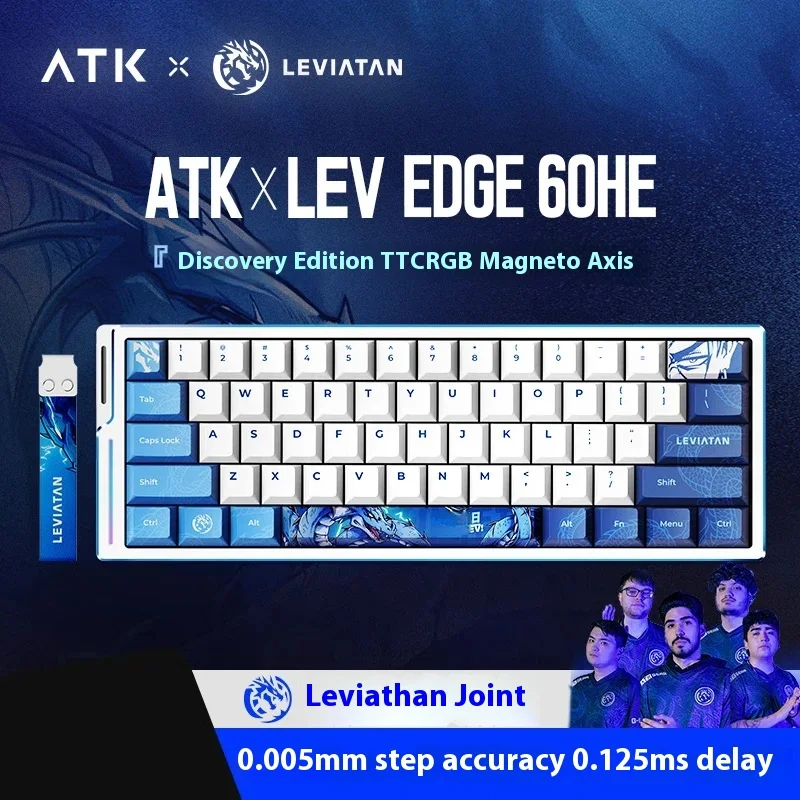 ATK Leviatan EDGE 60HE Wired Mechanical Keyboard Magnetic Switch 8000hz Aluminium Alloy Office Custom Valorant Gaming Keyboards