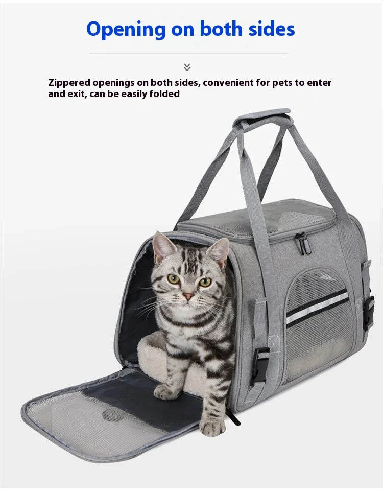

Airline-Approved Pet Carrier Bag – Breathable & Lightweight, Hands-Free Crossbody Design