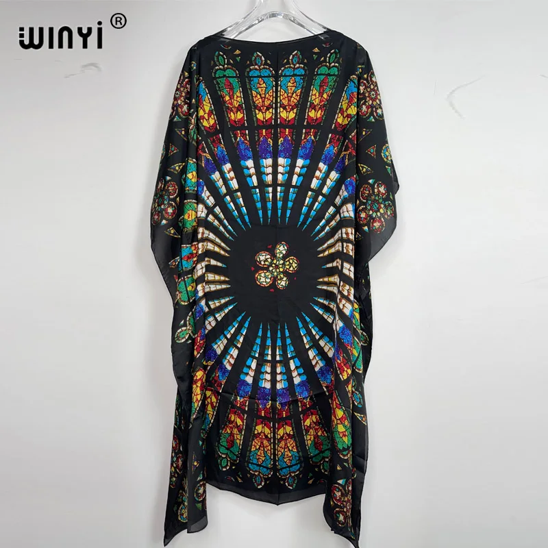 2022 WINYI holiday party Dress New fashion dress for women/lady,Elegant oversized Dress african print dresses for beach cover up