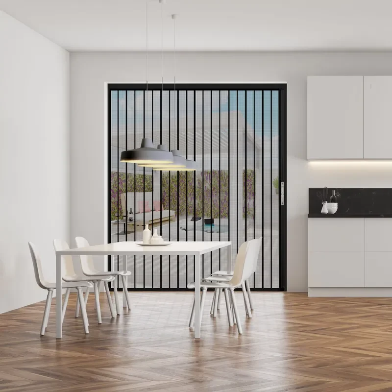China Manufacturer Direct Sale Folding Safety Fly Proof Folding Screen Door