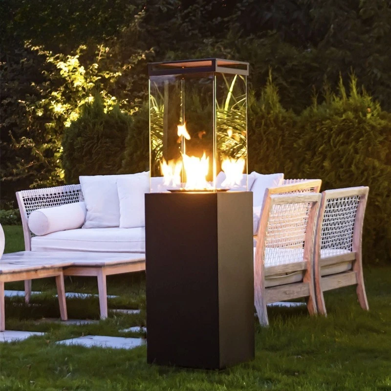 Outdoor gas heater Liquefied gas heater Outdoor roasting stove Hotel homestay courtyard real fire fireplace
