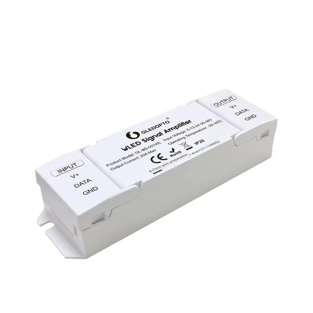 SPI Signal Amplifier for 3PIN RGBIC Addressable RGB LED Strip