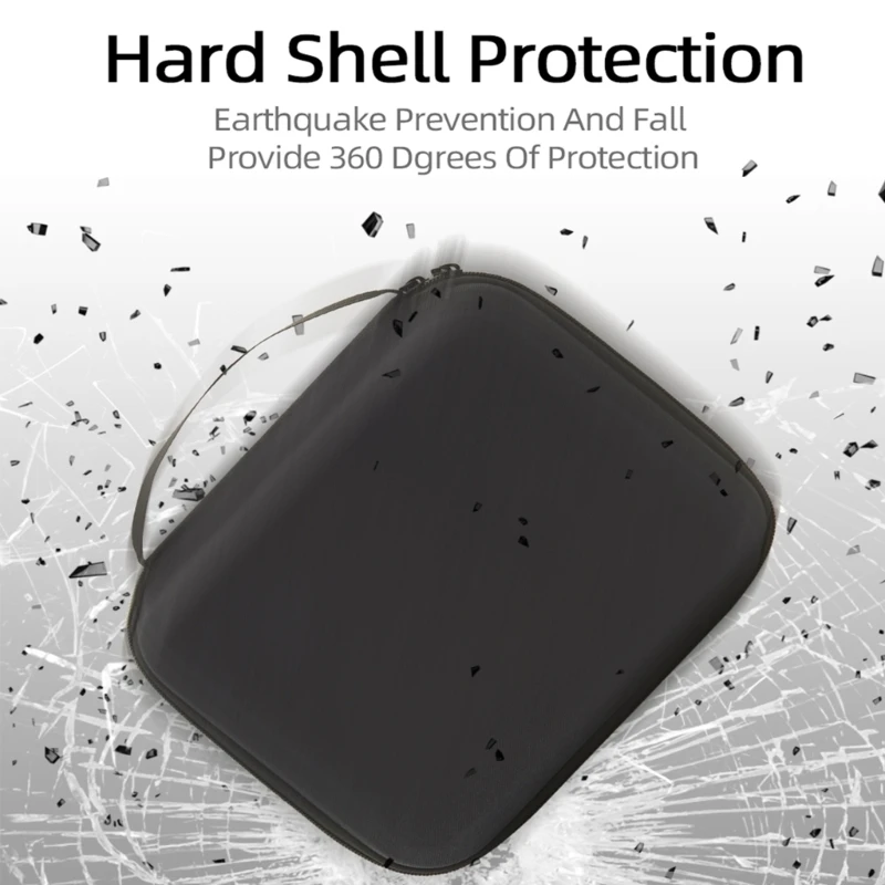 Carrying Case for DJI Action 4 Storage Case PU Leather Hard Case for DJI Osmo Action 4 Camera Accessories Handbag