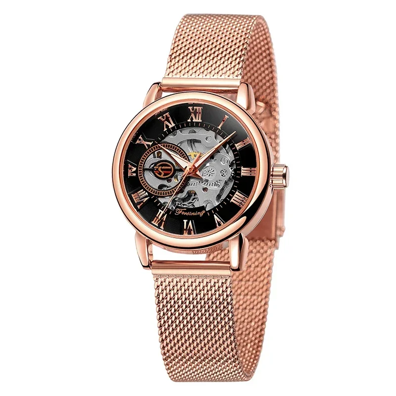 

Top Luxury Brand Couple Watch Automatic Mechanical Watch Tungsten Steel strip Multifunctional Gift His and Hers Wristwatch