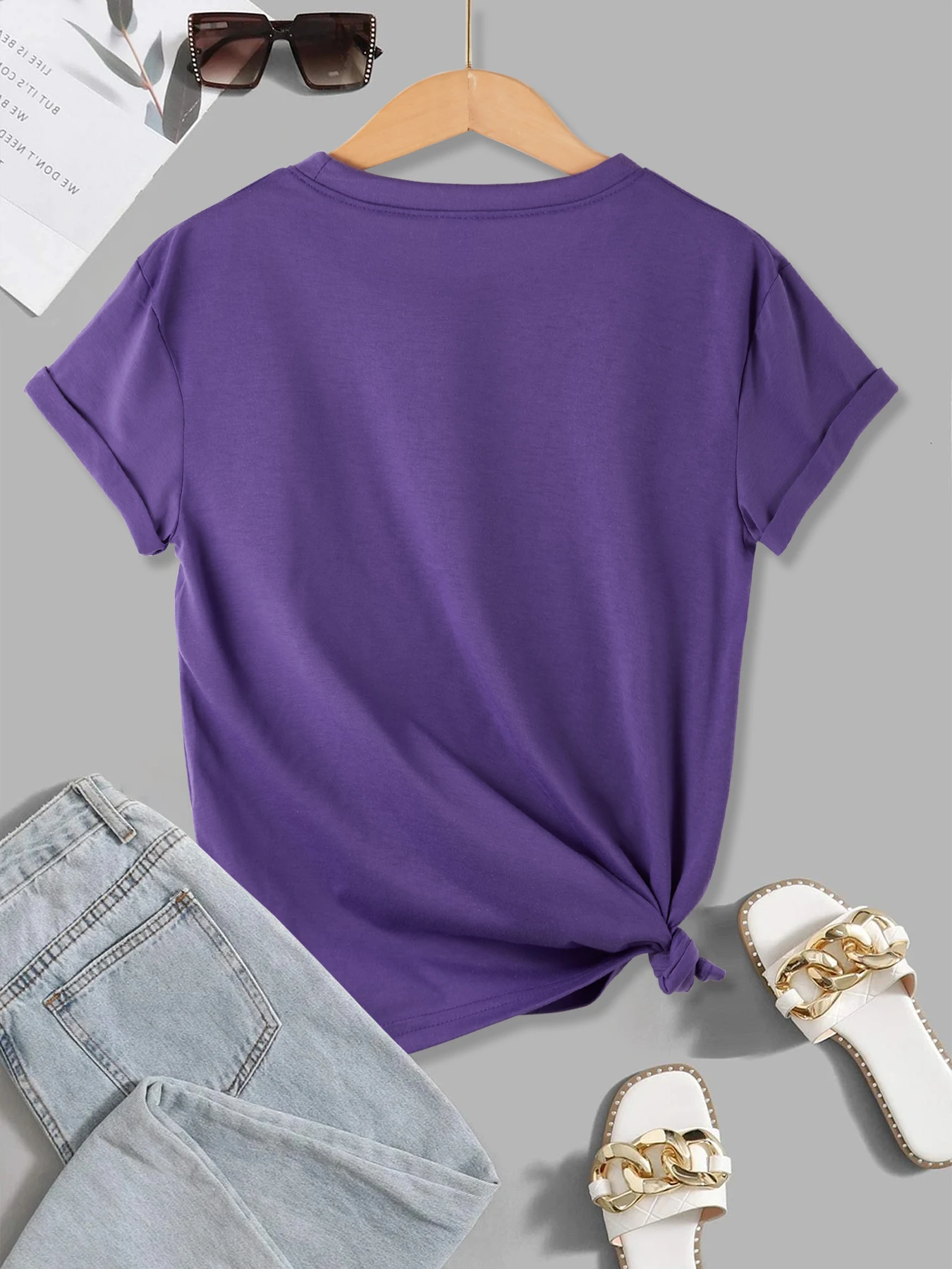 Happy Carnivals Cute Mardi Tiger Printing T-Shirts Womens Basics Soft T Shirts Loose Short Sleeve Tops Summer O-Neck Clothes