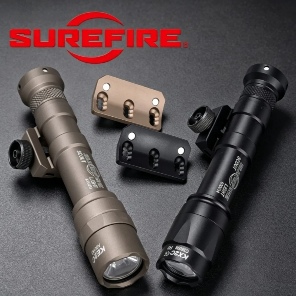 Surefire M600B M600C Scout Light LED Tactical Flashlight with M-K Key Rail Side Mount Scout Light Offset Side Mount Accessories
