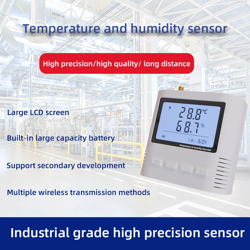AC103-L LoRa Wireless Temperature and Humidity Sensor Temperature and Humidity Monitor Wireless Sensor RS485 Modbus Protocol