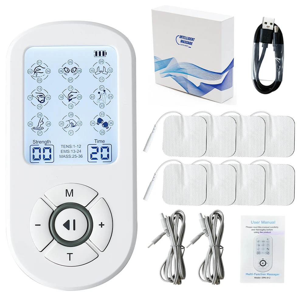 

EMS Muscle Stimulator Tens Massage Physiotherapy Dual Channel Electrical Pulse Therapy Acupuncture Full Body Relax Massager