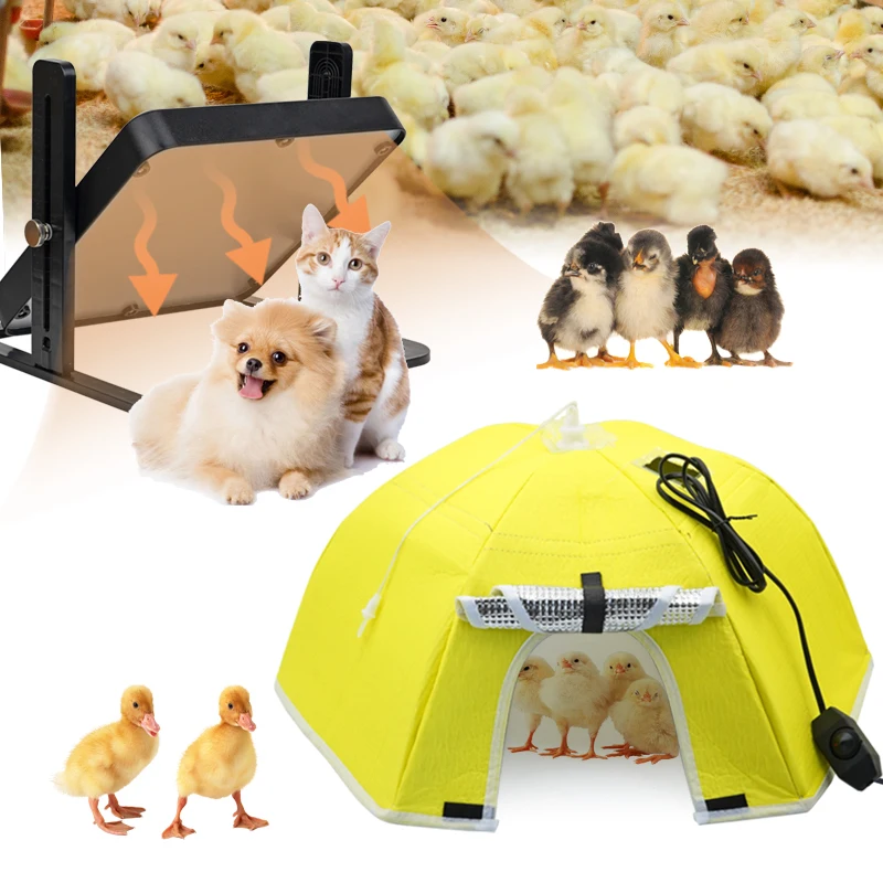 4Types Electric Chick Brooder Heating Cover Chick Cage Heater Chicken Warmer Chicken Drooder Device