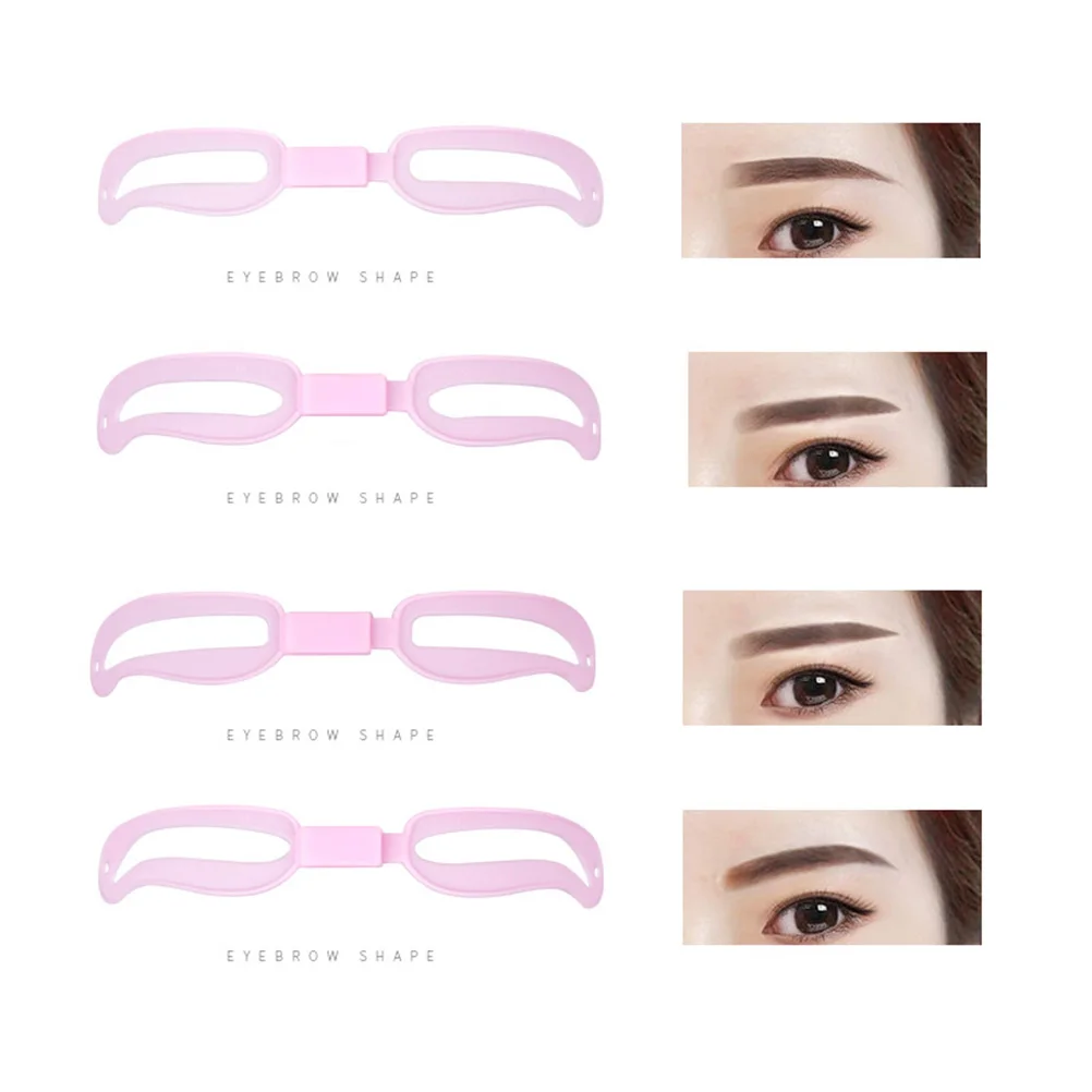 

Eyebrow Stencil Kit Reusable Makeup Accessories Precision Brow Grooming Tool for Thicker Defined Natural Eyebrows