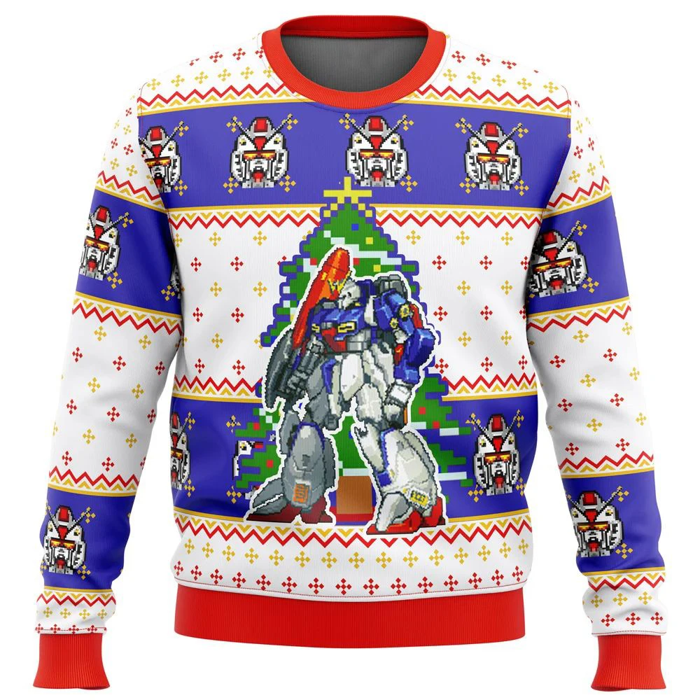 Christmas Carnival Gift Mechanical Style Robot COS Unisex Cartoon Anime Clothing Autumn and Winter Pullover Sweater