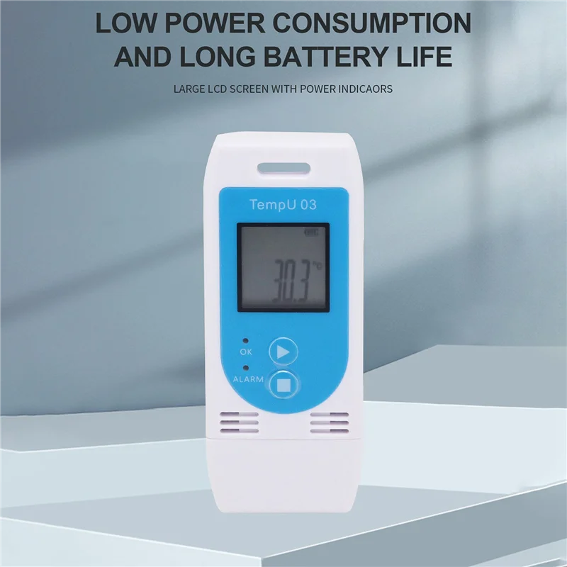 【인기 판매 품목】10X Tempu 03 USB 온도 습도 데이터 로거 재사용 가능한 RH TEMP 데이터 로거 레코더 Humiture Recording Met