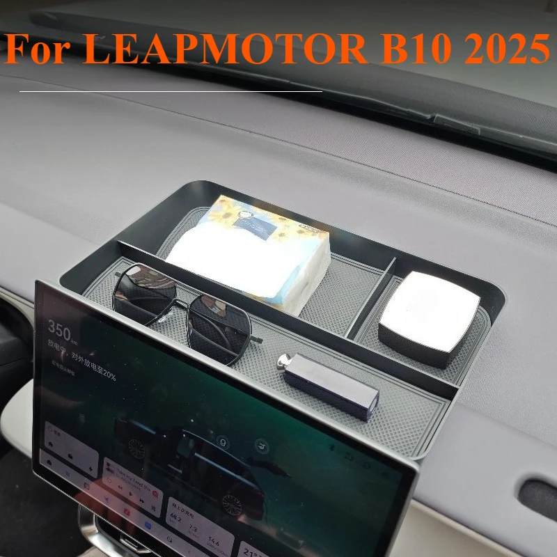 

Для LEAPMOTOR B10 2025 ящик для хранения приборной панели, сумка для хранения автомобильных аксессуаров, подлокотник