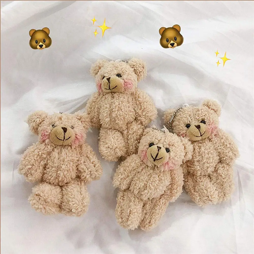 Bibelots coréens en peluche pour enfants, ours, lapin, porte-clés, porte-clés, bijoux de mode, pendentif de sac