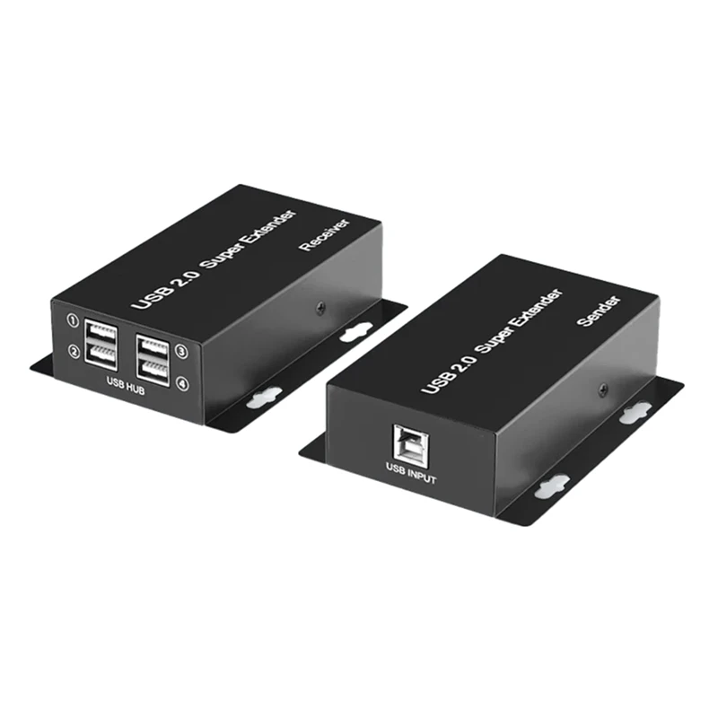 A56G-USB 2.0 Super Extender 50M Prolong Over CAT6 Cable 4 Port USB HUB Extension For Webcam Camera Printer U Disc