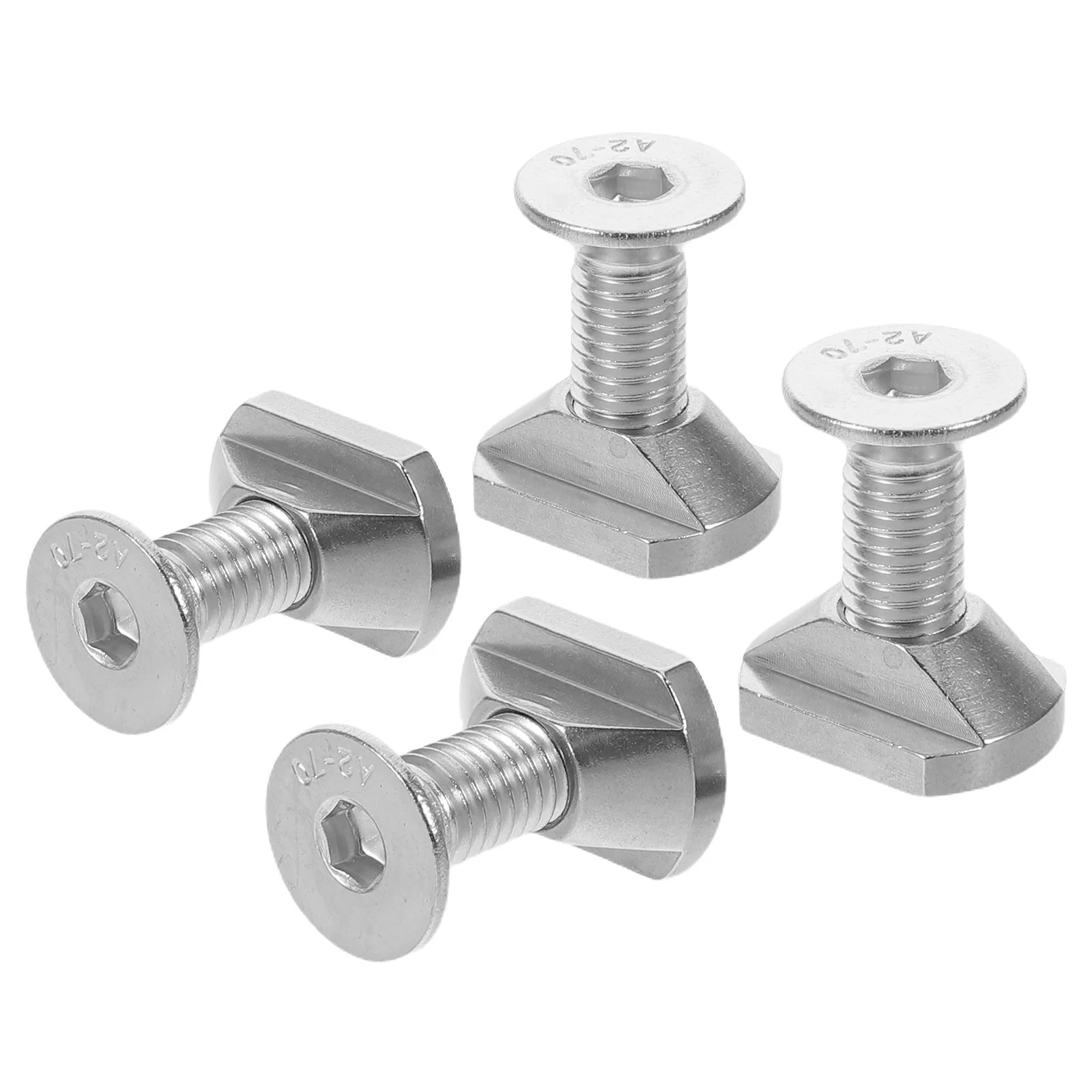 

4pcs Screw Set M8 Stainless Steel T-Nuts Sliding Nuts For Surfboard Foil Mounting Hardware Kit Wing Sup Kiteboard