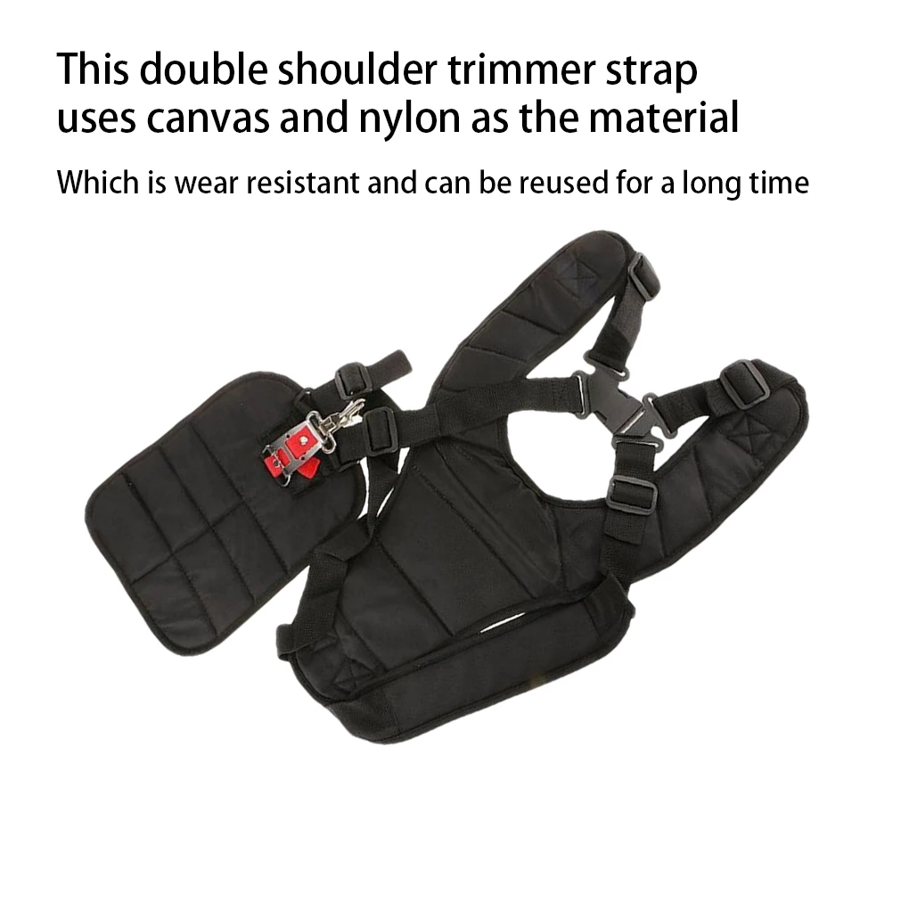 Trimmer Double Shoulder Strap Y-Shaped Belt Gardening Adjustable Nylon Canvas Straps Universal Harness Lawn Mower