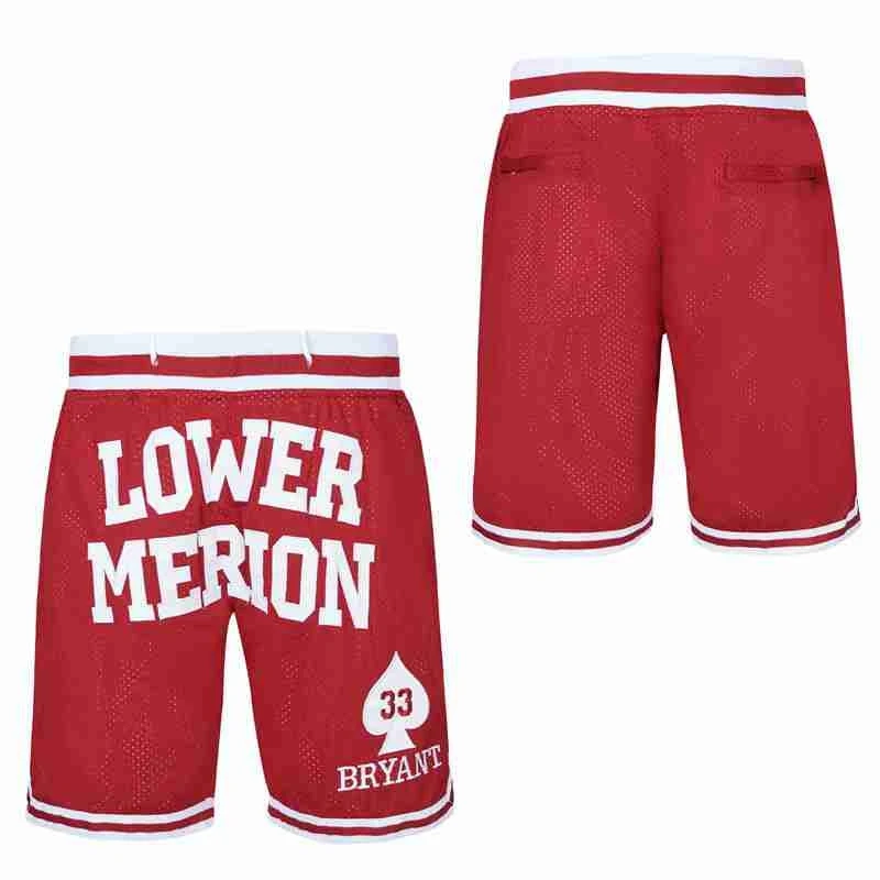 Men Basketball Shorts Bel-air Academy Will Smith 14 Outdoor Sport Shorts Beach Pants Sewing Embroidery Red Yellow 2023 New