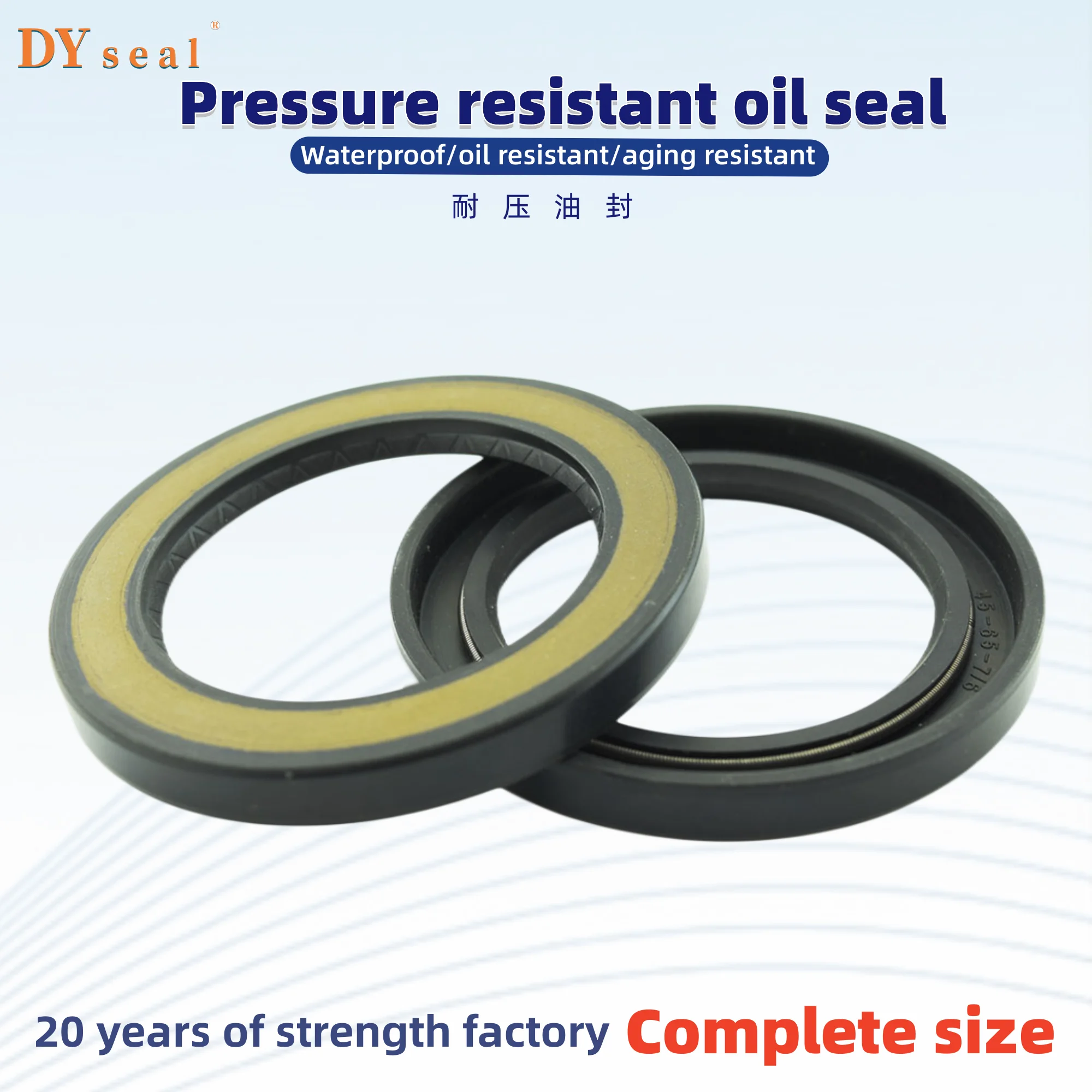 Shaft Oil Seal BAKHDSN 45*65*7/6mm/45x65x7/6mm NBR Hydraulic Pump Motor Seal ISO 9001:2008